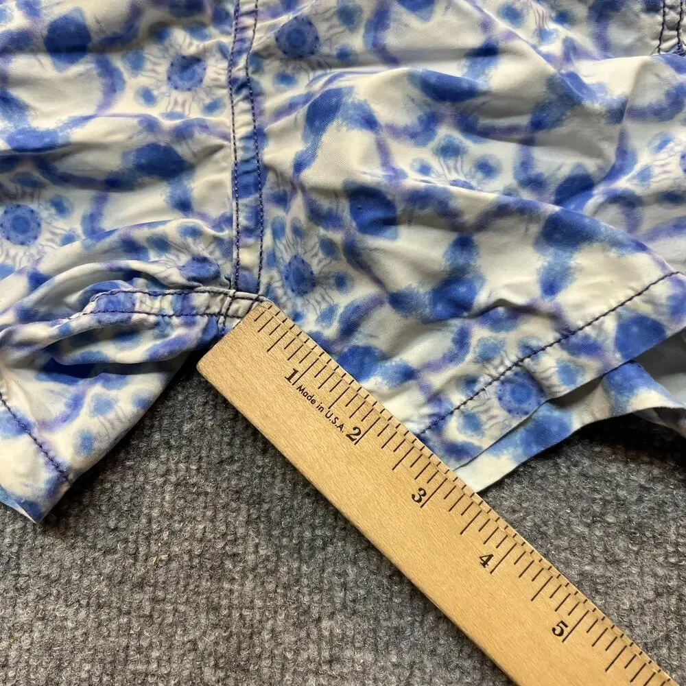 Vilebrequin Swim Shorts Boys 6 Blue Tie Dye Mesh Lined Elastic Waist Trunks